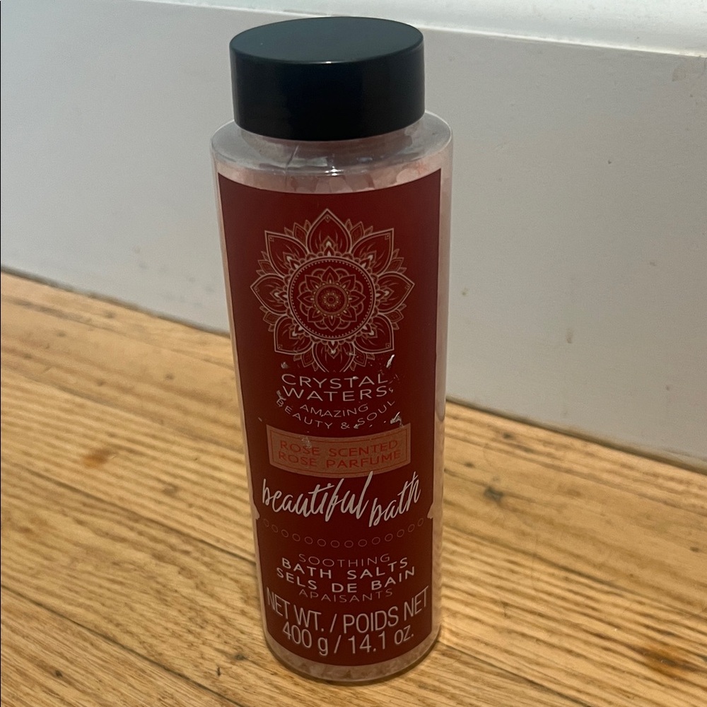 Crystal Waters Rose Scented Bath Salts